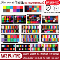 Kit de maquillage corporel professionnel FX, non toxique, hypoallergénique, à base d'eau, pour le visage et le corps, pour Halloween, cosplay, festivals