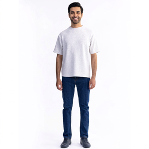 เสื้อยืดผู้ชายผ้าฝ้าย 100% สไตล์สตรีทแวร์ ทรงหลวม สกรีนลาย คอกลม แขนสั้น - Product Image 1