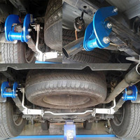 ADDCO - Paire d'accessoires automobiles : Kits de rehausse de suspension arrière en acier bleu pour Toyota Hilux Vigo 2005-2014 EPAA01G101