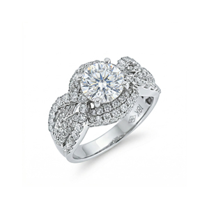 <b>Custom</b> S925/10K/14K/18K Solid Gold 1.00 Carat VVS-VS Quality Round Lab Grown Brilliant Cut Diamond Wedding <b>Ring</b> - Product Image 1