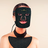 Appareil de thérapie faciale portable à LED BioMol avec lumières infrarouges rouges 415nm 605nm 635nm 850nm Prise USB pour le traitement du visage