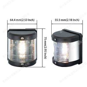 Luces de Advertencia de Navegación LED Intermitentes de 12 V CC, Indicador de Popa y Luces de Señalización para Yates, Herrajes Marinos Blancos para Barcos y Yates - Product Image 2