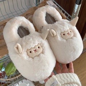 XXT confortable hiver chaud en peluche tout compris talon coton pantoufles pour femmes <span class=keywords><strong>intérieur</strong></span> maison anti-<span class=keywords><strong>d</strong></span>érapant mouton Animal fourrure chaussures RTS - Product Image 5