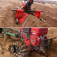 Cultivadora Autopropulsada de Orugas para Filipinas, Motor Diésel de 7HP 173F Refrigerado por Aire, Doble Cadena, Tracción sobre Rieles, Micro
