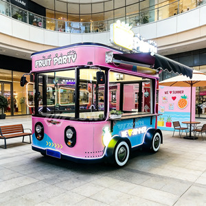 Mobile food carts, high-quality food carts, suitable for automatic vending of coffee, juice and snacks. - Product Image 1
