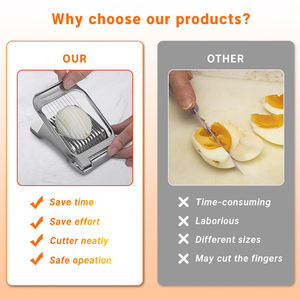 Venta al por mayor de fábrica, utensilio de cocina multifuncional, divisor de <span class=keywords><strong>huevos</strong></span> japonés, cortador de jamón y fresa - Product Image 2