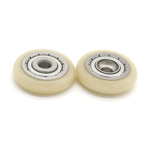 Ruedas de Acero Inoxidable con Poleas de Nailon Recubiertas de Goma, Resistentes al Desgaste y al Óxido, para Puertas Correderas de Ducha y Ventanas - Product Image 2