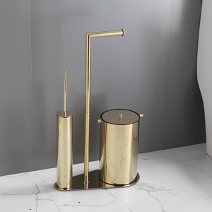 <span class=keywords><strong>Porta</strong></span> <span class=keywords><strong>carta</strong></span> <span class=keywords><strong>igienica</strong></span> indipendente in acciaio inossidabile con scopino per rifiuti integrato - Product Image 5