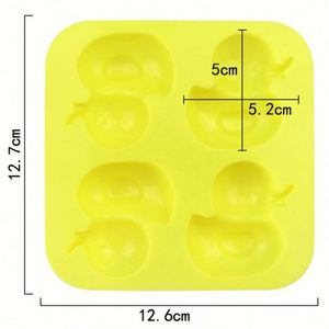 Eco-Friendly Custom Logo Soap <b>Hand</b> Make Cake Tools Candle <b>Mold</b> Silicone 4 Hole Duck Shape Cute Animal OEM\ODM - Product Image 2