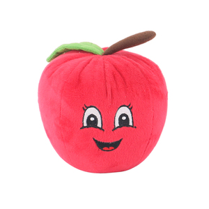 Jouets en peluche pour chien D KING, écologiques, adorables, en forme de fruits et légumes, pêche, avec sonnette - Product Image 6