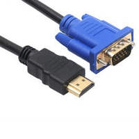 Câble adaptateur HDMI vers VGA 1,8 m pour connexion ordinateur portable et TV, HDMI 1920*1080P mâle vers VGA, vente en gros