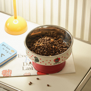 Gamelle surélevée en acier inoxydable pour chat avec support cervical, grande capacité, pour animaux de compagnie - Product Image 2