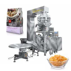 Otomatik Granola tahıl gevreği paketleme makinesi Muesli kılıfı dolum paketleme makinesi