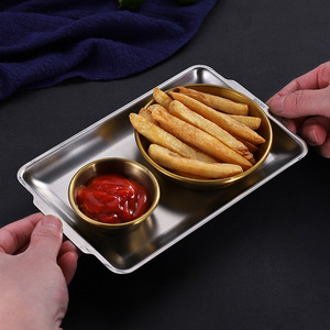304 Stainless Steel Sauce Dish Small Condiment Cup Gold Silver Round Bowl For Korean Style Food Serving - Product Image 2