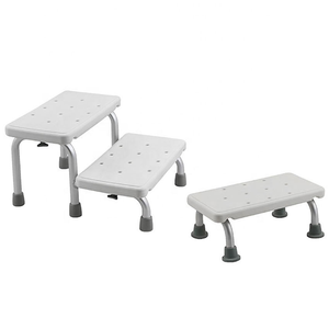 Tabouret en plastique unisexe à <span class=keywords><strong>2</strong></span> <span class=keywords><strong>marches</strong></span> pour le bain et la mobilité Bain à mousse de sécurité pour la thérapie de réadaptation des patients Fournitures médicales - Product Image 5