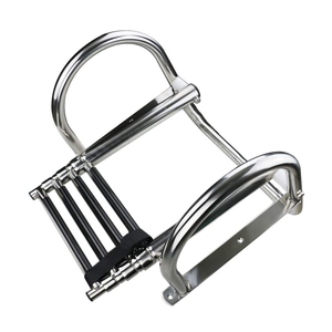 Anshun Acero inoxidable 316 4 escalones Otros suministros marinos <span class=keywords><strong>Barandilla</strong></span> de escalera de <span class=keywords><strong>barco</strong></span> plegable - Product Image 5