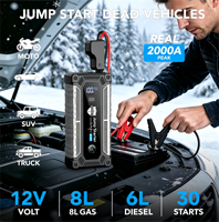 SHARMEAL OEM&ODM Démarreur de Batterie Portable 12V, Batterie Externe, Chargeur de Batterie de Voiture