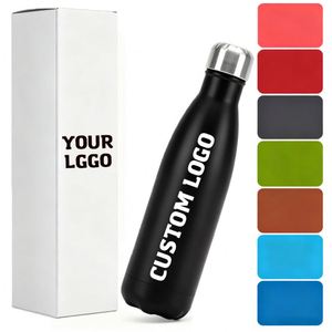 Bouteille d'eau en acier inoxydable de 500 ml, couleur personnalisée, pour boissons sportives, cadeaux originaux, vente en gros d'usine - Product Image 1