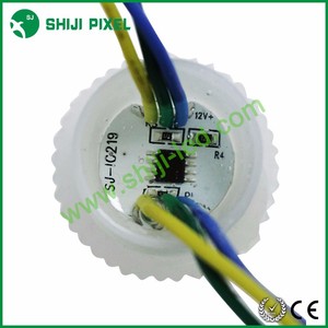 SHIJI Adressable cuss1903 punto luce RGB 26mm Pixel LED parco divertimenti Cabochon fiera luci per giostre - Product Image 6