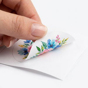 Autocollants en vinyle mat personnalisés, <span class=keywords><strong>impression</strong></span> florale aquarelle couleur, OEM, vente en gros, faible MOQ - Product Image 2