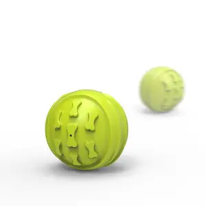 Pet kauçuk top köpek vokal oyuncaklar çiğnemek interaktif top bite taşlama diş temizleme oyuncak