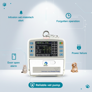 EUR <span class=keywords><strong>VET</strong></span> Bomba de Infusión Veterinaria Multi-alarma con Alertas de Oclusión, Aire en Línea, Batería, Fallo de Batería, Fallo de Equipo, Estado de Espera y Tareas Completadas - Product Image 1