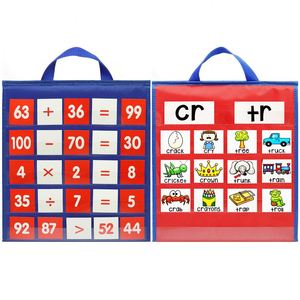 Tableau de poche éducatif pour la petite enfance, outil pédagogique scolaire, mathématiques, alphabet, mots, racontage d'histoires, fournitures de bureau et scolaires - Product Image 1