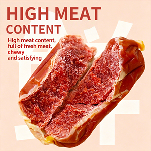 Friandises à mâcher pour chiens en forme de dattes, à base de poulet, canard, bœuf et protéines végétales BSCI - Friandises dentaires naturelles riches en protéines et faibles en matières grasses - Product Image 4
