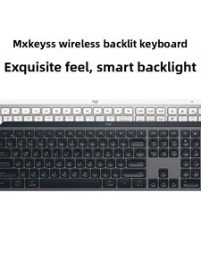 Nuevo <span class=keywords><strong>Teclado</strong></span> Inalámbrico <span class=keywords><strong>MX</strong></span> <span class=keywords><strong>KEYS</strong></span> S para Portátil con Retroiluminación Monocromática y Modo Dual para Oficina y Juegos - Product Image 1