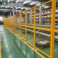 Clôture métallique de sécurité pour entrepôt d'usine, panneaux de clôture isolante pour atelier, clôtures de sécurité thermolaquées