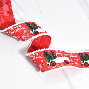 شريط على شكل شجرة عيد الميلاد من 5 ساحات عيد الميلاد 50 غزال وشجرة مقلّد بنمط شبكي على شكل لحية خضراء تشبه الكتان - Product Image 4