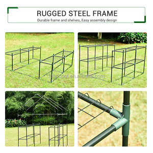 Mini Serre 8 Étagères Jardin Plante Fleur Maison Cultiver Tente Intérieur Extérieur avec PE Couverture et Roll-Up Fermeture Éclair Porte Serre - Product Image 3