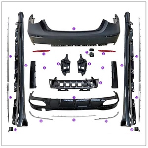 Accessoires Auto W223 <span class=keywords><strong>Classe</strong></span> S <span class=keywords><strong>2021</strong></span> + Mise à niveau S63 S450 Kit de carrosserie de jupe latérale de calandre de pare-chocs avant et arrière pour <span class=keywords><strong>Mercedes</strong></span>-Benz - Product Image 5