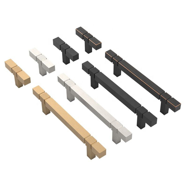 Cabinet Pulls Brushed Nickel Fancy Kitchen Handle Knob Modern Door Handle Pull Black Aluminum Gold Matt Black Furniture Handle