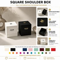 Emballage de luxe en carton rigide écologique personnalisé avec logo imprimé en feuille d'or quadricolore pour bijoux ou bougies