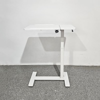 Bureau de bureau ergonomique moderne en métal à pied unique, mobile, pneumatique, réglable, écologique, avec plateau inclinable, vente chaude