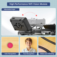 Robot éducatif ESP32 de haute qualité miniAuto 360 °   Kit de voiture robot à mouvement omnidirectionnel avec reconnaissance et suivi de la vision par IA
