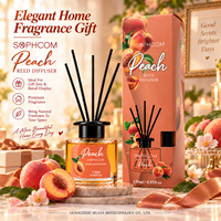 Diffuseur de parfum d'ambiance aux fruits en bouteille de verre avec bâtonnets en fibre, décor aromatique, fournisseur en gros, usine de marque privée