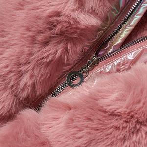 Veste polaire pour filles, manteau à paillettes en fourrure de renard, vêtements pour enfants, veste brillante, 2023 - Product Image 5