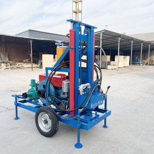 Machine de forage de puits d'eau de profondeur de 200 mètres avec moteur diesel plates-formes de forage de forage de mine hydraulique pour les roches - Product Image 1