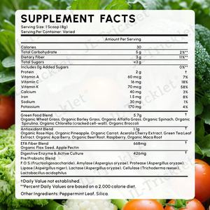 Julong Marque privée Mélange vert en poudre Complément alimentaire Mélange vert biologique pur Poudre végétale de superaliments Verts - Product Image 6