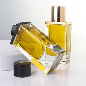Botellas de Perfume de Vidrio Transparente de Base Gruesa Cuadrada de 50 ml y 100 ml de Alta Calidad con Tapa <span class=keywords><strong>a</strong></span> Presión, con Caja de Regalo - Product Image 4