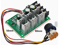 Aismartlink PWM Régulateur de vitesse de moteur DC 40A Driver de moteur haute puissance 12V24V36V48V Module de vitesse électronique
