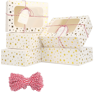 Caja de Embalaje para Postres, Integrada, Creativa, Transparente, Reciclable, Personalizable, de Calidad Alimentaria, Caja de Papel para Pastel de Queso - Product Image 1