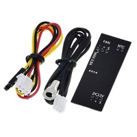 Contrôleur de vitesse de ventilateur PWM DC 12V 0.8A à 2-3 fils avec contrôle de température pour châssis d'ordinateur, ventilateur de refroidissement PC/CPU, alarme STK IC