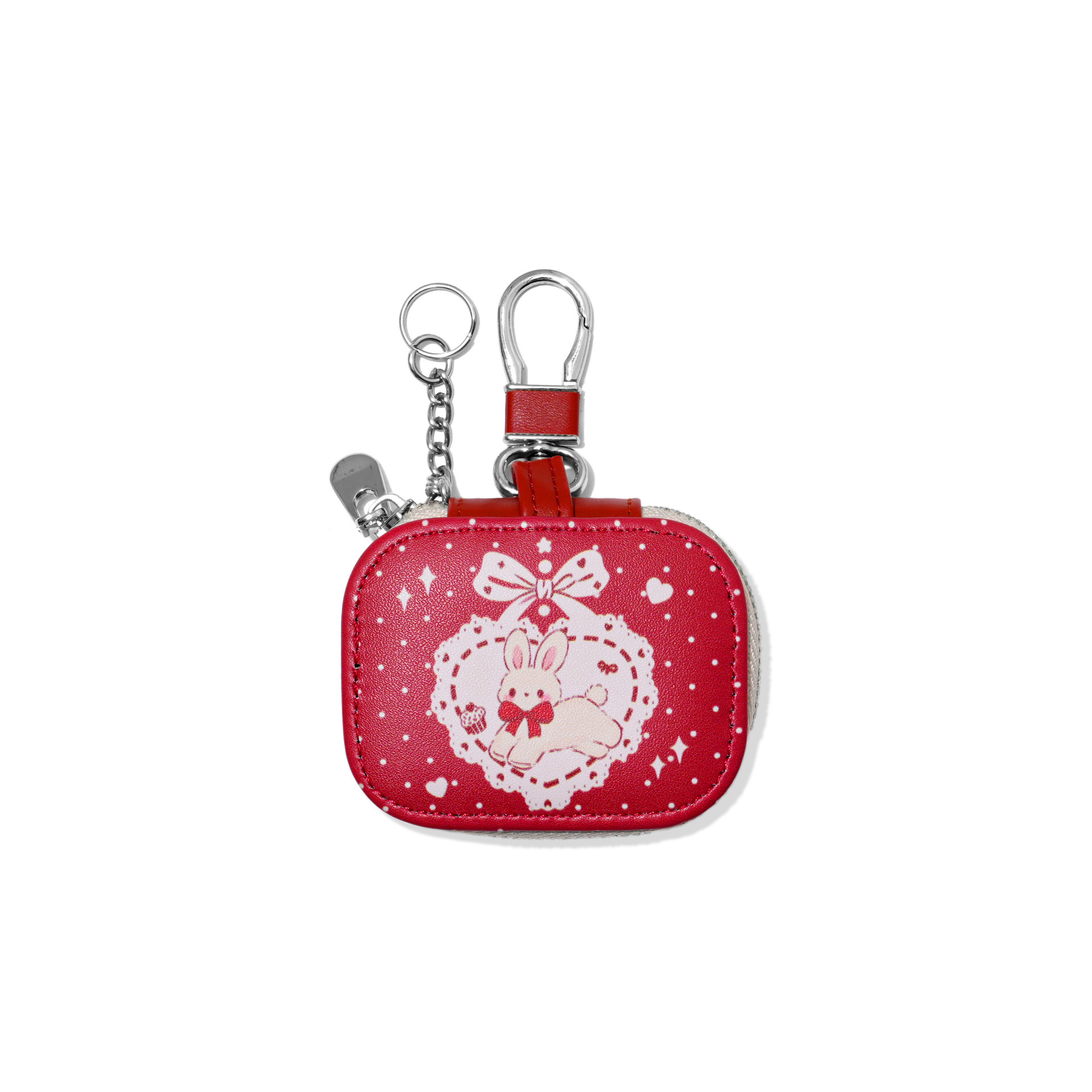 Lapin coeur rouge