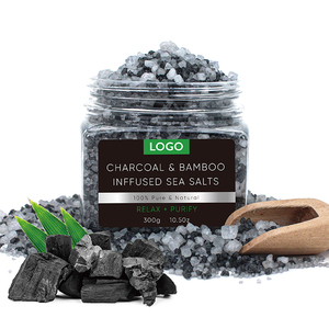 Huile <span class=keywords><strong>de</strong></span> charbon <span class=keywords><strong>de</strong></span> bois biologique OEM, sel <span class=keywords><strong>de</strong></span> <span class=keywords><strong>bain</strong></span> à tremper, epssom avec fleurs, <span class=keywords><strong>bain</strong></span> dans un emballage en pot - Product Image 2