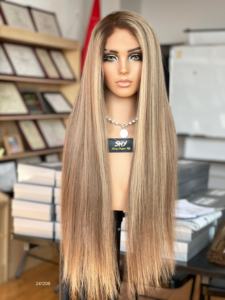 Hot Selling Customizable Virgin <b>Hair</b> for Ombre Highlight Wig HD 5*5 Lace Closure Black <b>Root</b> Long Straight Transparent Lace Color - Product Image 2