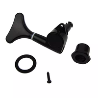 Accordeurs de guitare basse scellés 4R noirs Tuning Pegs Keys Mécaniques pour guitare basse à 4 cordes