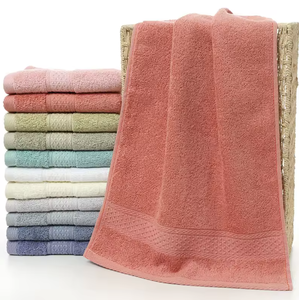 Juego de <span class=keywords><strong>toallas</strong></span> de algodón 100%, <span class=keywords><strong>toallas</strong></span> de baño suaves y absorbentes para la cara, <span class=keywords><strong>toallas</strong></span> de baño de algodón de lujo de Color sólido, juego de regalo para Hotel y hogar - Product Image 1